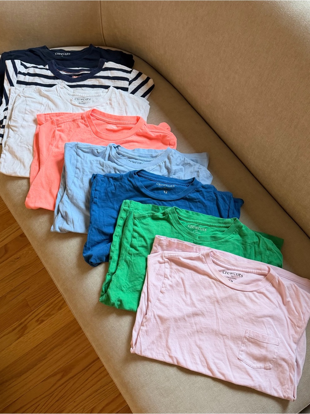 SET OF 8 Boys CREWCUTS T-shirts — Size 12, EUC